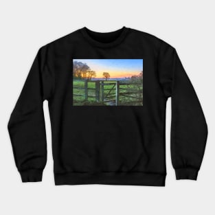 Gateway To A Winter Sunset Crewneck Sweatshirt